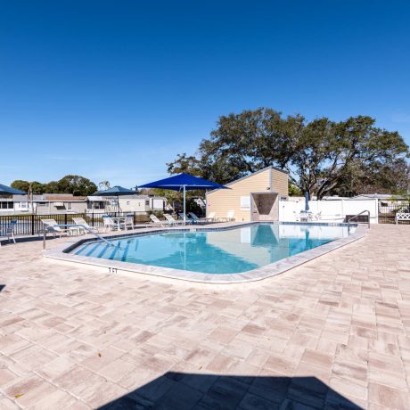 upgraded pool at Manatee RV Park